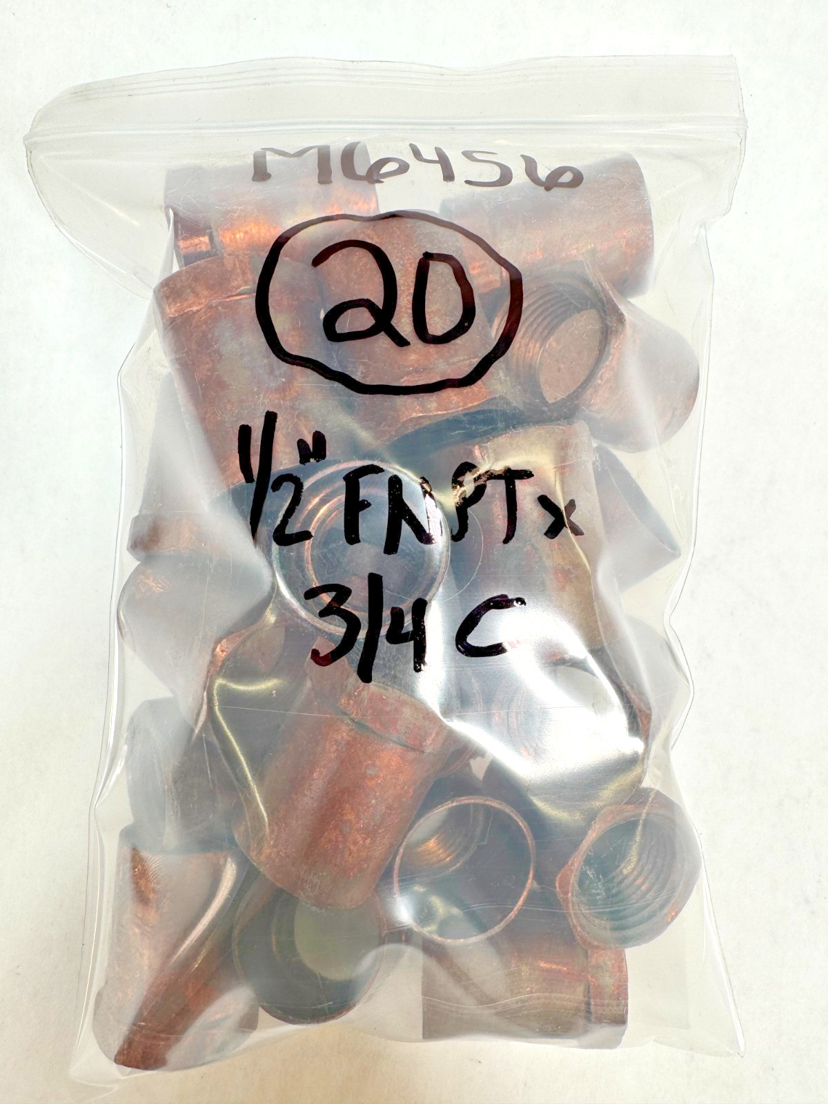 (20-Pack) ELKHART Copper Female Adapter 3/4" (C) Sweat x 1/2" (F) NPT Fitting