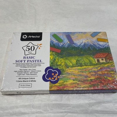 Artecho 50pcs Soft Pastels, 48 Colors 50 Count (Pack of 1), Multicolor New