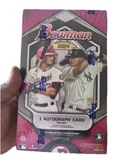 2024 Bowman Baseball Factory Sealed Hobby Box - 24 Packs Per Box 1 Autograph!