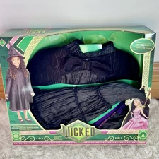 Wicked Deluxe Elphaba Black Dress Up Set - Kids Size 4 to 6
