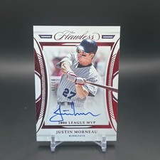 2022 Panini Flawless - Flawless Achievements Justin Morneau #FA-JM Ruby /10 Auto