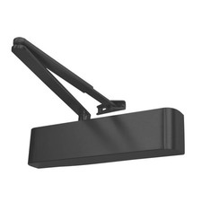 Overhead Door Closer Fire Rated Matt Black Adjustable Interior Easy to Open