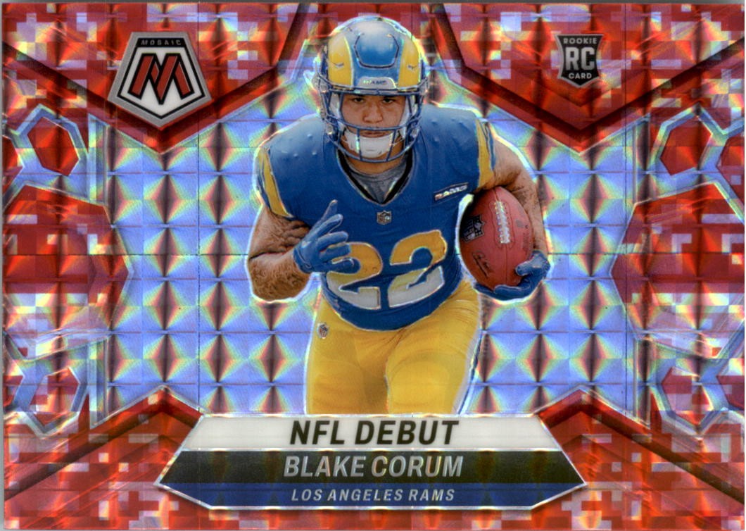 2024 Panini Mosaic Mosaic Camo Red #278 Blake Corum DEB - FB