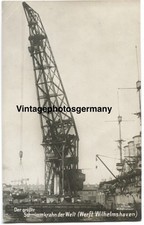 Z4355 AK WK1 Wilhelmshaven Größter Schwimmkran der Welt Langer Heinrich Schiff
