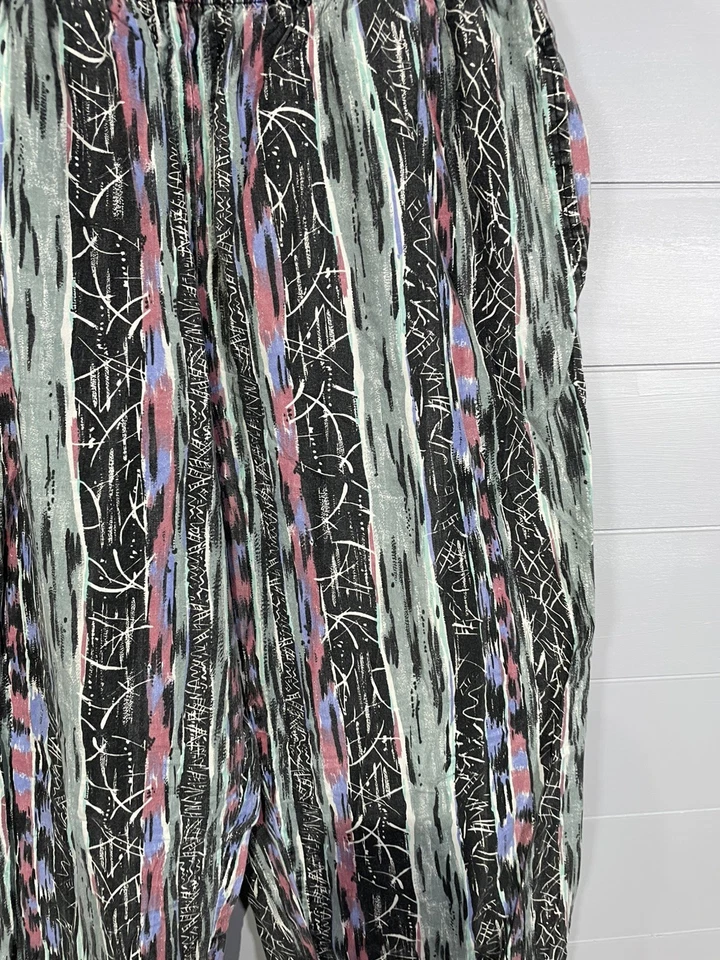 Pantalones de Colección Surf Rags Talla XL 1980’s Surf Wear Hammer Pantalones Hechos en EE. UU. Neón Foto 2 de 4