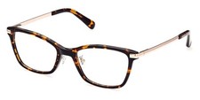 GUESS GU2890-D 052 Havana Cat Eye Plastic Eyeglasses Frame 53-19-140 Asian Fit