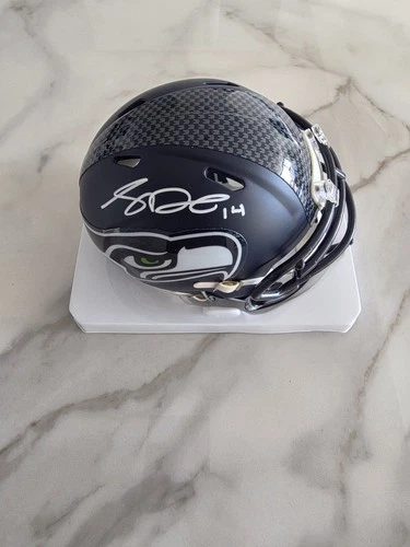 Sam Darnold Signed Auto Seattle Seahawks Mini Helmet 5star COA SUPER BOWL WINNER