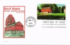 Dr Jim Stamps 20c Red Barn First Day Issue Postal Card Artmaster Cachet