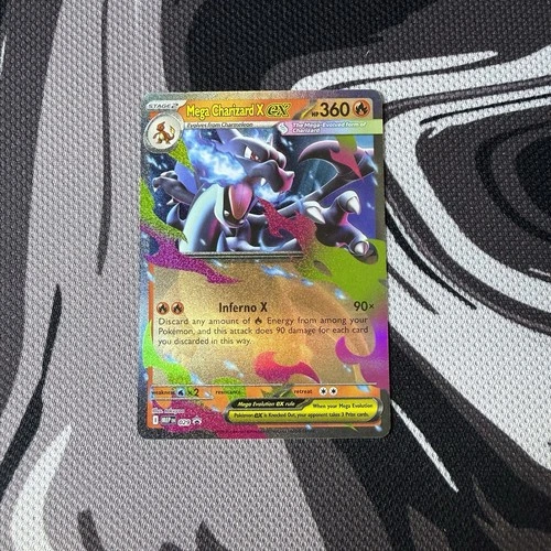 Mega Charizard x EX MEP 29 Black Star Rare Pokemon Card PROMO NM