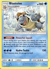 Blastoise 25/181 Rare Team Up Pokemon Moderately Played