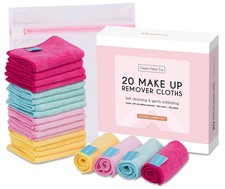Make-up Remover Cloths - Microfibre - 20x20cm - 20 Pack - Green Face Co.