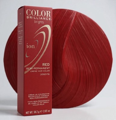 Ion Color Brilliance Brights Red Semi-Permanent Creme Hair Color 305076 2.05 Oz