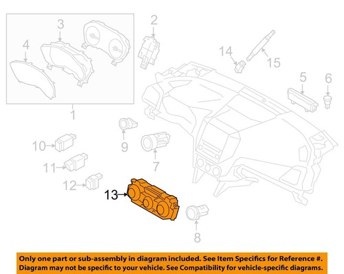 Temperature Control Manual Temperature Control Fits 17-23 IMPREZA 212527 - Picture 3 of 14