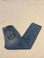 Nautica Men’s 33x32 Relaxed Fit Straight Leg Denim Jeans Distressed Work Pants