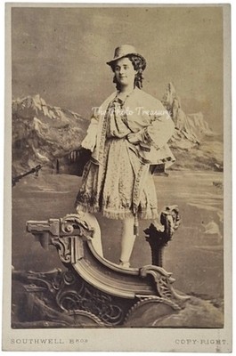 CDV LYDIA MAITLAND ALS APOLLO IN BURNAND'S BURLESQUE IXION SOUTHWELL BROS LONDON