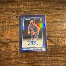 2021-22 Panini Donruss Optic Rookie Jeremiah Robinson-Earl Purple  Signatures