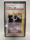 2000 POKEMON GYM CHALLENGE HOLO-1ST EDITION #14 ROCKET'S MEWTWO PSA 8 New Cert