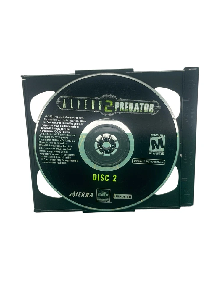 Aliens Versus vs Predator 2 (PC Sierra Games 2001) Big Box Game - Image 4 of 4