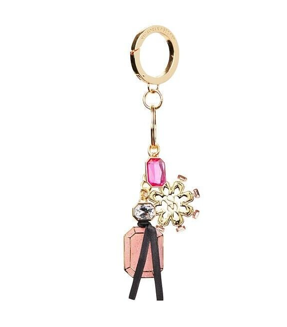 Victoria's Secret Keychain Charm Key Ring - Bombshell Snowflake