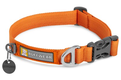 Ruffwear, Front Range  Collar 2020, leichtes Halsband für jeden Tag, orange, L