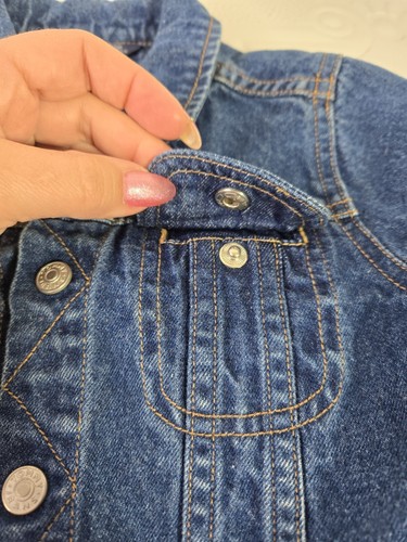 Vintage 90's Tommy Hilfiger Toddler Denim Jean Jacket Unisex Size 18/24 Months - Picture 7 of 15
