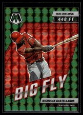Nicholas Castellanos 2022 Panini Mosaic Big Fly Green Mosaic Prizm Card  #BF-11