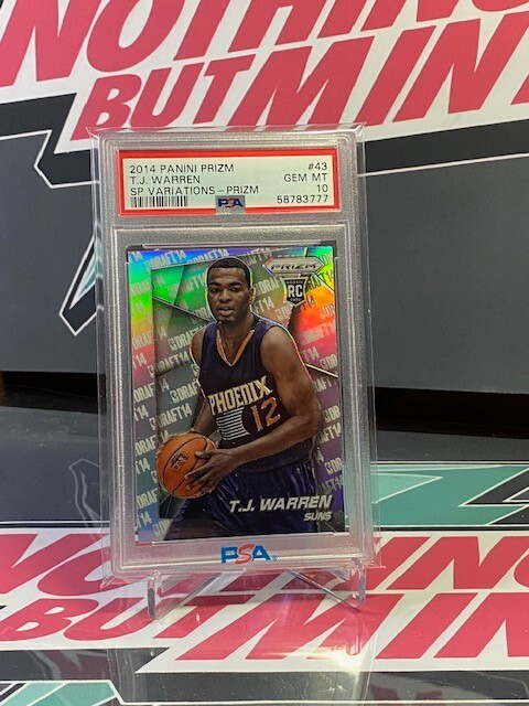 2014 Panini Prizm SP Variations RC TJ WARREN #43 PSA 10 - Nets!