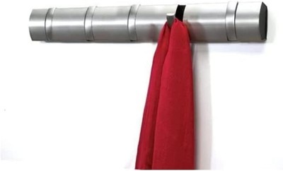 Umbra 5 Flip Wall Mounted Floating Rack  Modern, Sleek, Space-Saving Hanger wit