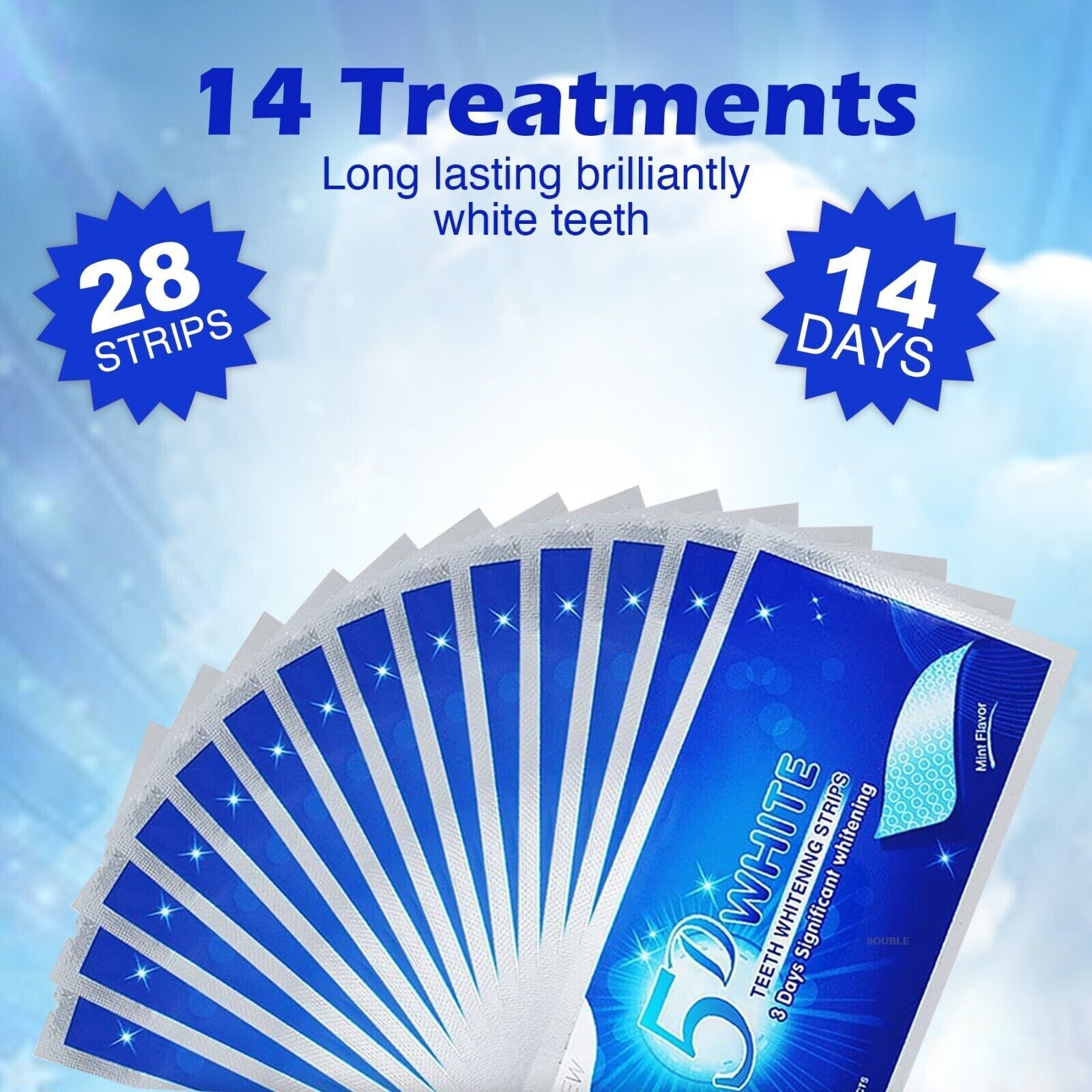Teeth Whitening Strips Professional 2 Weeks Supply Tooth Bleaching Safe