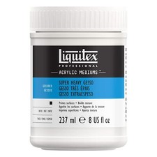 Liquitex Super Heavy Gesso 8 Oz Acrylic Surface Prep Medium Non Toxic Paint