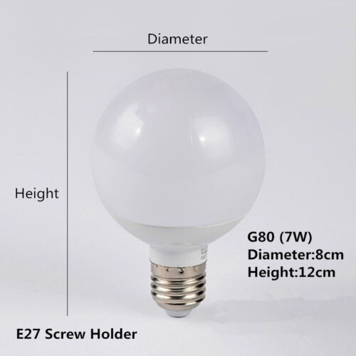 7W E27 220~240V LED Bulbs LED Globe Warm White Light Globe Screw Holder LED Bulb - Picture 2 of 9
