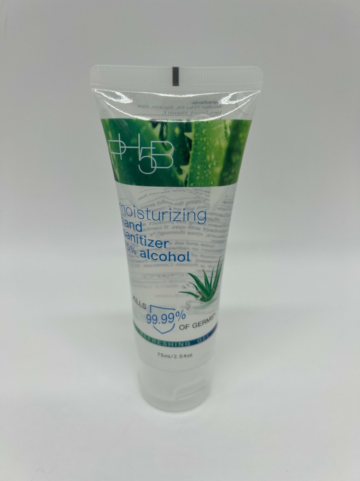 PH5B Moisturizing 75 Alcohol Hand Sanitizer 2.54 oz Travel Size Bottle
