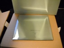 PartyLite 7" & 8.5" Mirrored Beveled Candle Coaster Set of 2 P7035