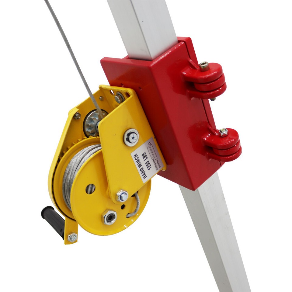 20m Aluminum Alloy Confined Space Rescue Tripod Kit with 10m Anti-Fall ...