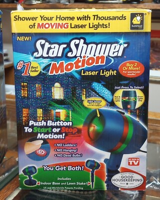 BulbHead Star Shower Motion Laser Lights Projector (Open Box)