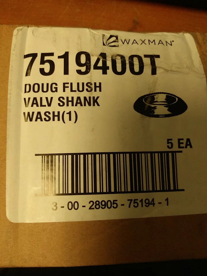 (1 CAJA DE 5) Arandela de vástago de válvula de descarga Plumb Craft Waxman 7519400T Foto 2 de 2