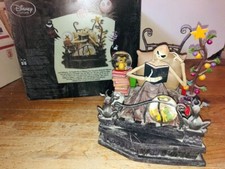 RARE Disney Store NIGHTMARE BEFORE CHRISTMAS Jack In Bed Snow Globe w/ Box WORKS