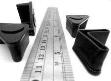 Angle End Cap Cover Shelving Leg End Caps - Fits 1" x 1 " Legs, 1/8" Thick Metal