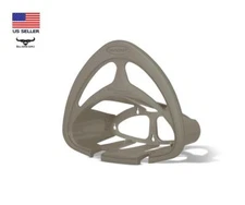 Suncast Hangout Outdoor Wall Mount 150' Garden Hose Holder with Shelf, Taupe