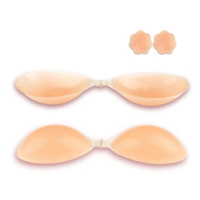 backless slinky dress Seamless Adhesive Push-up Cups