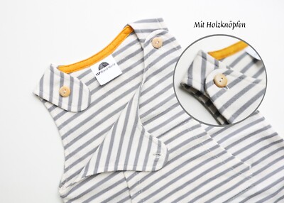 Baby Body Strampler Jumpsuit Overall Wickelbody Einteiler ärmelfrei Baumwolle