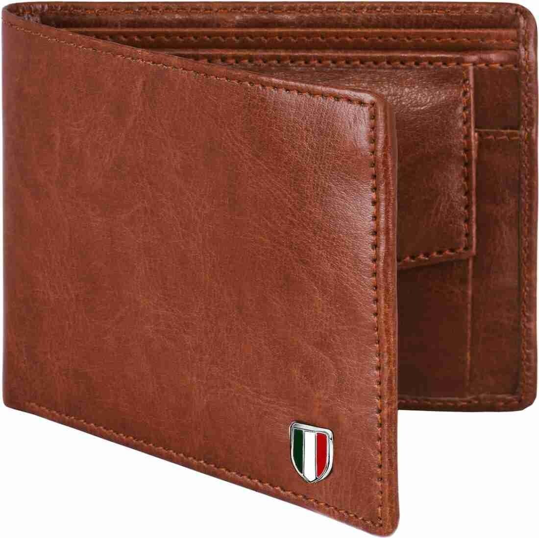 Men's Genuine Leather Bi-fold Brown Wallet Gift Set-image