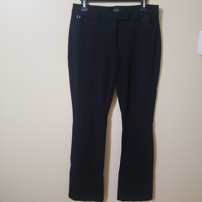 White House Black Market 6L Slim Boot Black Dress Pant