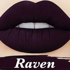 LIME CRIME VELVETINE VELVETINES RAVEN DARK PURPLE 2 MOOD MATTE LIPSTICK COSMETIC