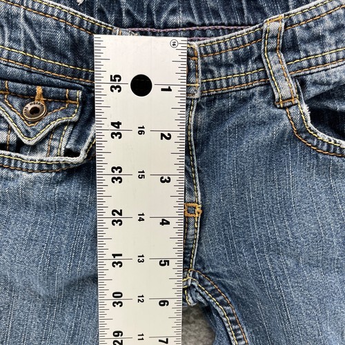 Mexx Shorts Girls 5 Blue Denim Jean Adjustable Waist Embroidered Logo Kids Youth - Picture 9 of 15