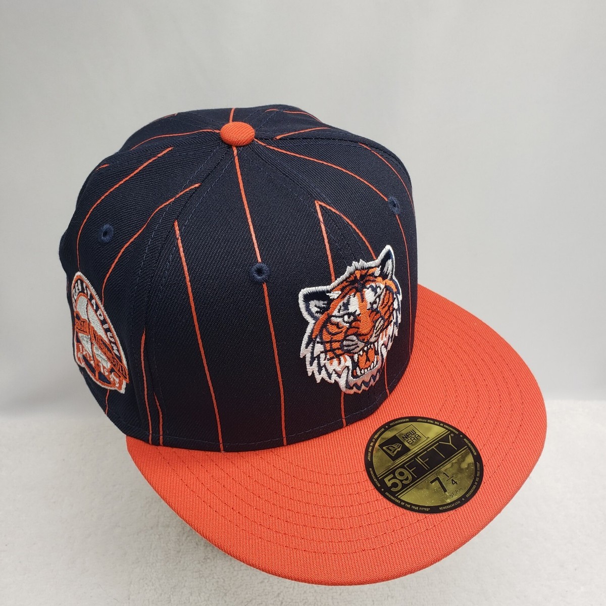 Detroit Tigers MLB New Era 59Fifty Pinstripe Throwback Logo Fitted