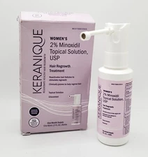 Keranique Women 2% Minoxidil Hair Regrowth Treatment 30 DAYS 1 ONE MONTH -1/2027