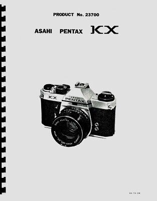 Asahi Pentax KX, K1000 Parts List with Exploded Views for Repair