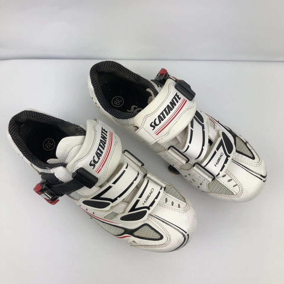 Zapatos de Ciclismo Scattante Para Hombre 7, Para Mujer 8.5 Ferraci Bicicleta Ciclismo Clip On Foto 3 de 4