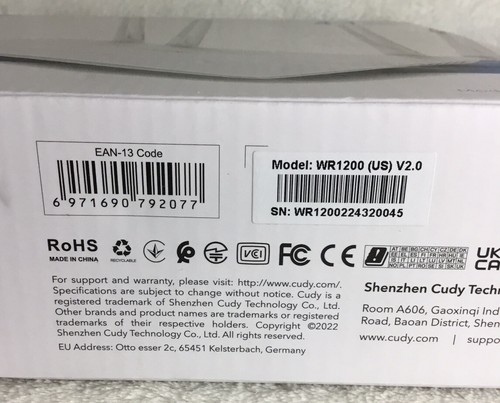 Cudy AC1200 Smart WiFi Router, WiFi Extender, Wireless Access Point WR1200 New - Picture 11 of 11